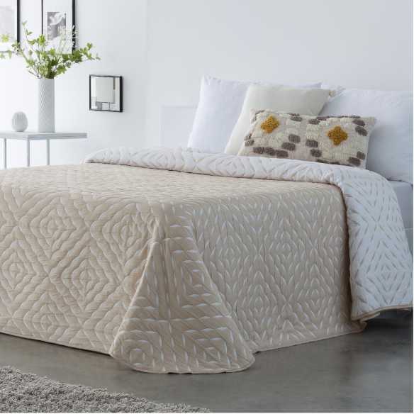 colcha de verano beige