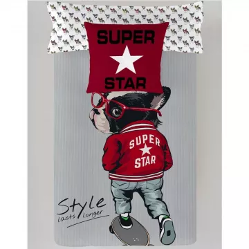 funda nordica infantil carlino gris 2