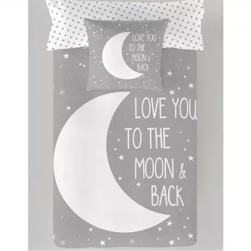 juego de sabanas infatil juvenil moon grey gris 2