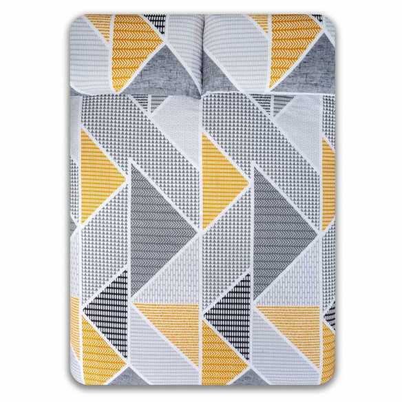 funda edredon nordico geka gris y mostaza