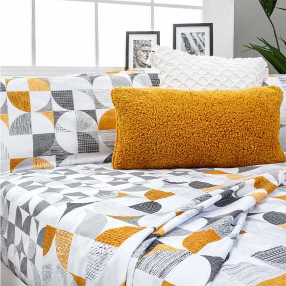 sabanas gris y mostaza carnaby gris