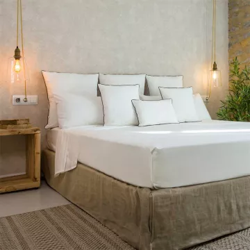 sabana algodon organico blanco  tejido natural 2