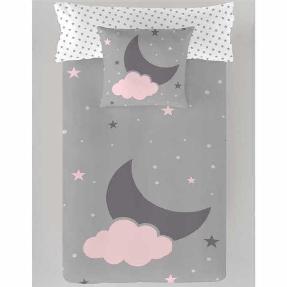 COTTON ARTEAN - Saco nórdico INFANTIL CON relleno LUNA Y NUBE