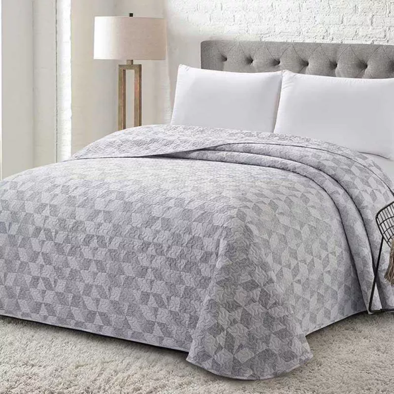 colcha primavera verano gris