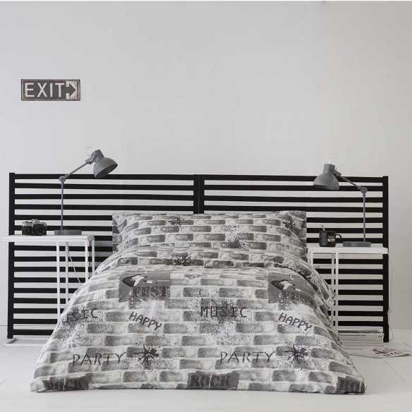 FUNDA NORDICA GRIS JUVENIL