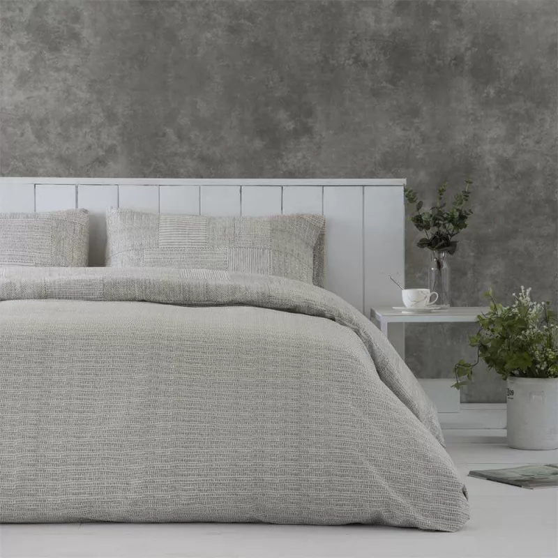 funda de edredon algodon organico beige