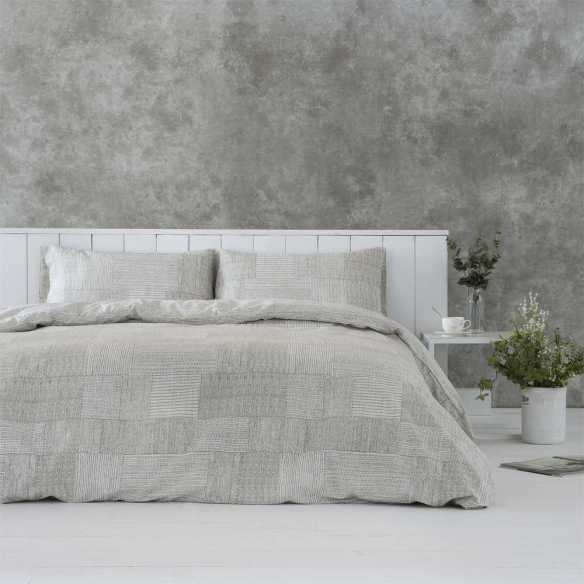 funda nordica reversible algodon organico beige