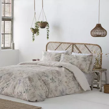 funda nórdica de algodón beige