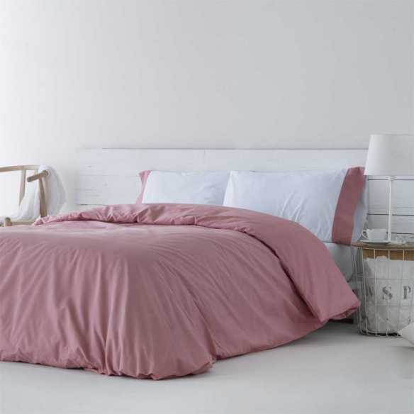 funda nórdica algodón orgánico coral