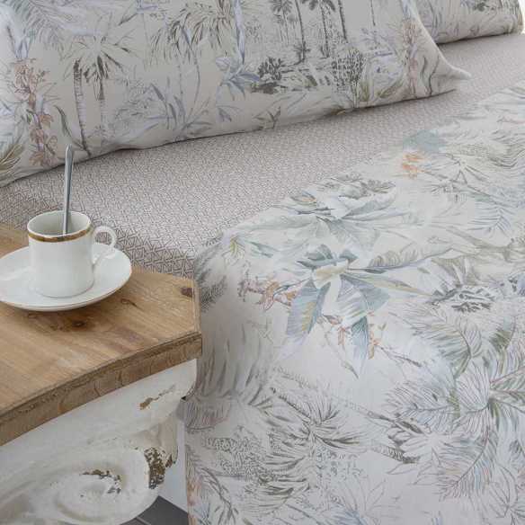 juego cama satén multicolor