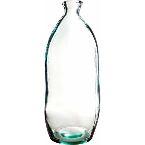 jarrón transparente alto