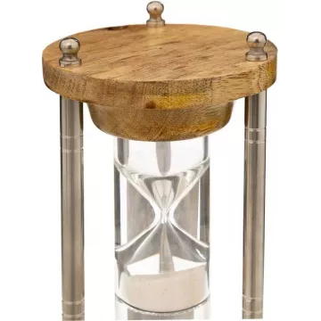 reloj de arena madera y cristal 2