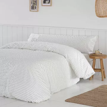 funda nórdica percal algodón 200 hilos beige