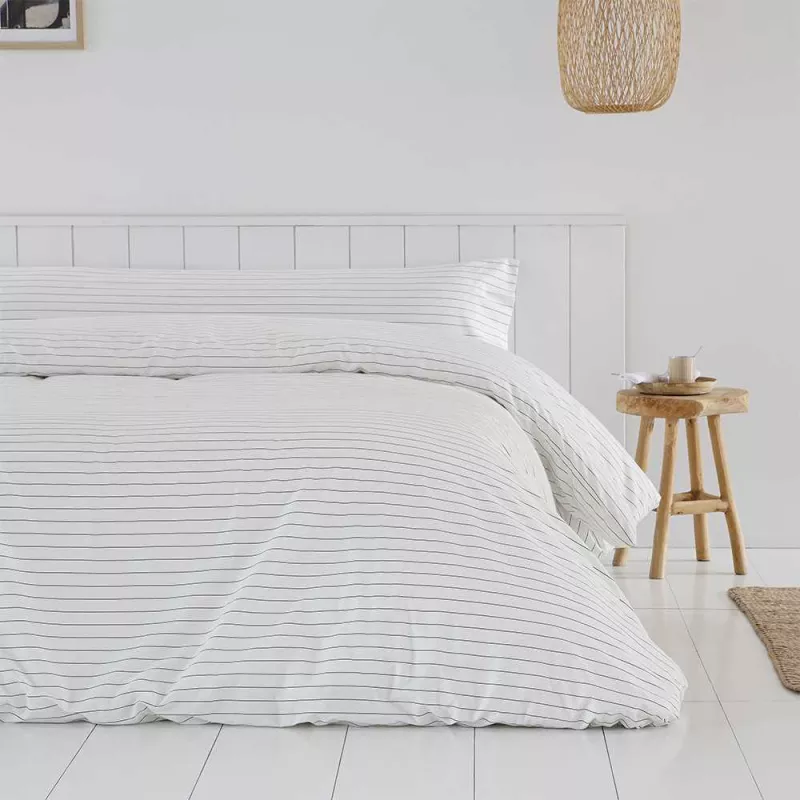 funda de edredón nórdico beige percal algodón