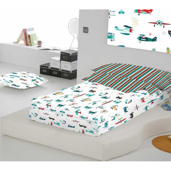 saco nordico con relleno avioncitos