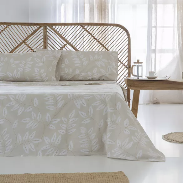 juego de cama algodón orgánico beige