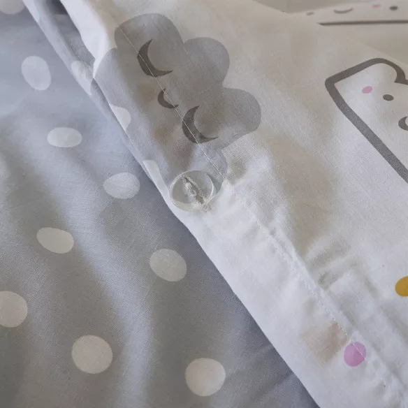 funda nórdica infantil multicolor algodón poliéster reversible cierre con botones