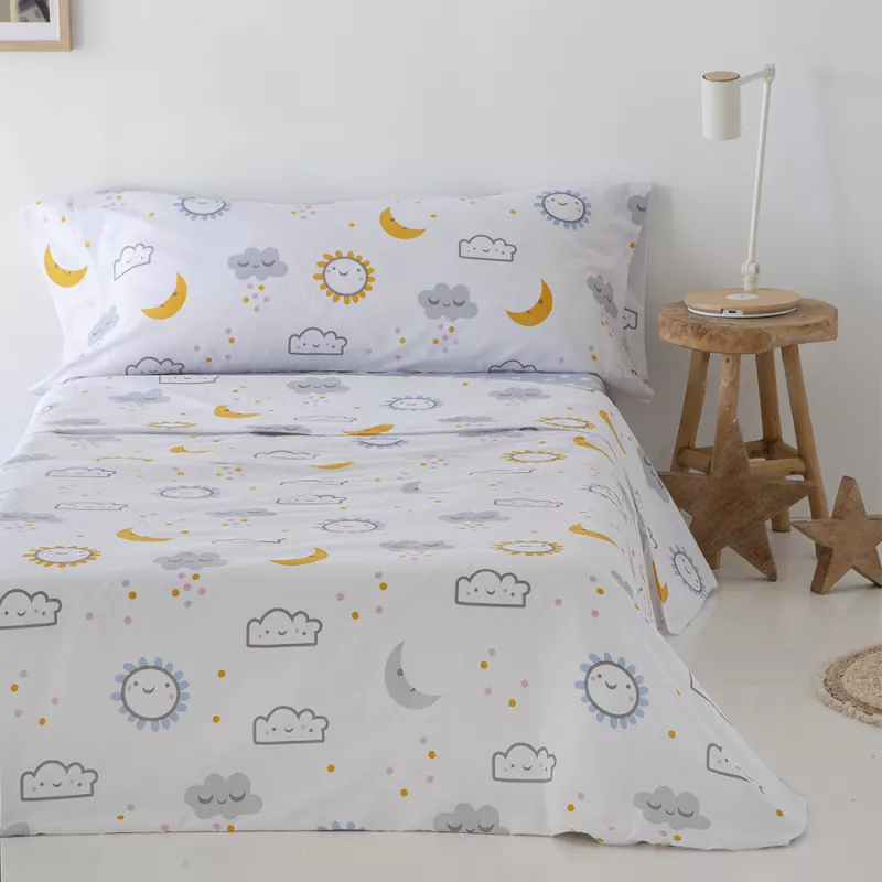 juego de cama infantil algodón poliéster multicolor