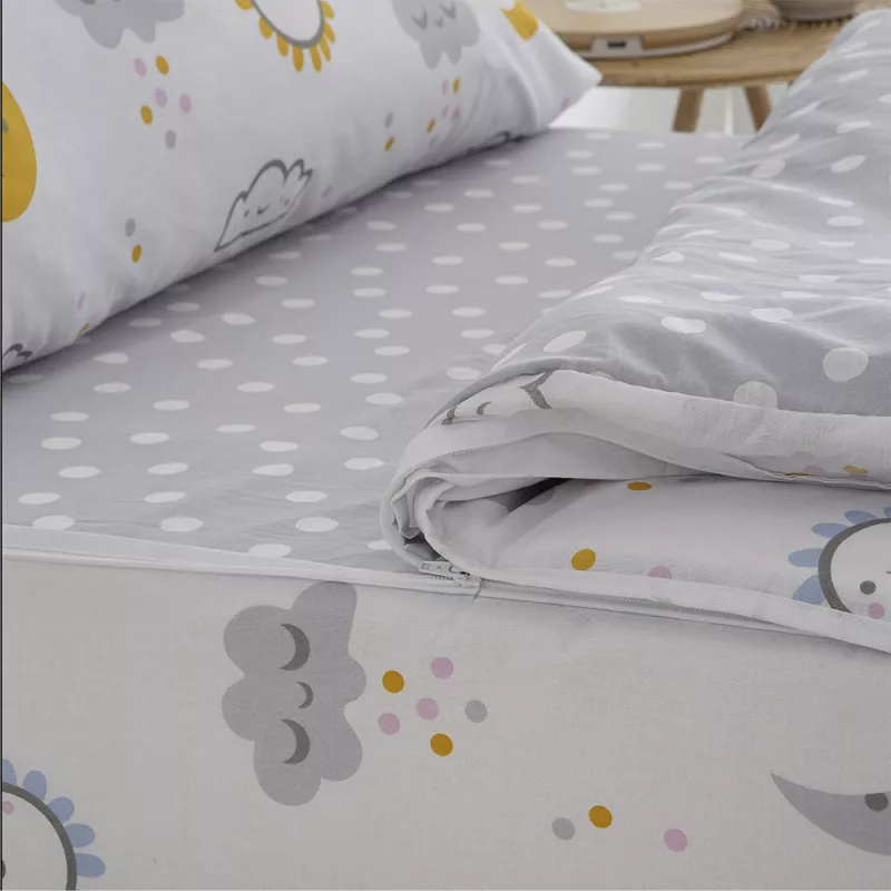 saco nórdico infantil sin relleno nórdico poliéster algodón multicolor cierre con cremallera disponible con relleno