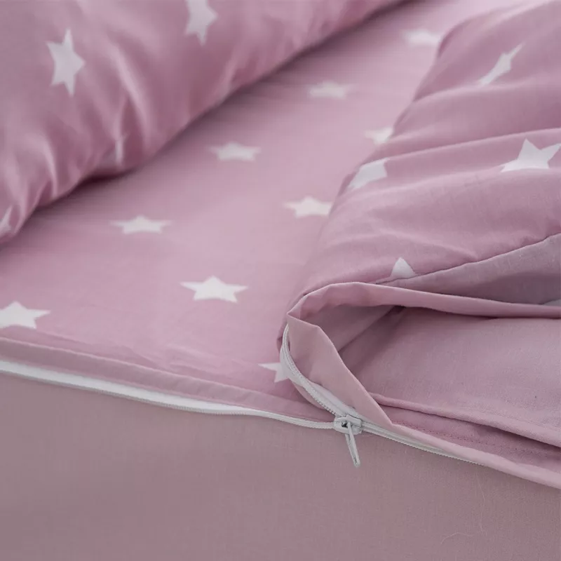 saco nórdico con relleno nórdico infantil rosa cierre con cremallera