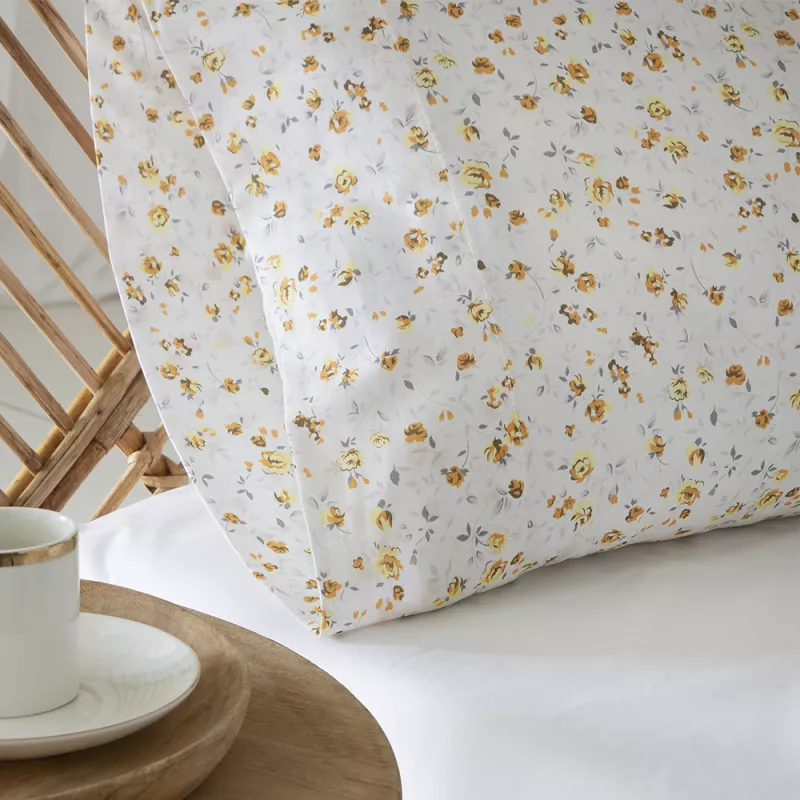 funda edredón nórdico algodón beige cierre con botones