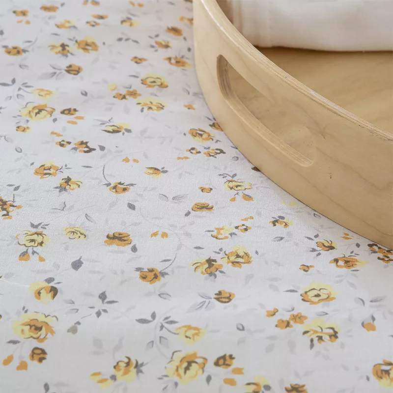 funda edredón nórdico algodón beige cierre con botones