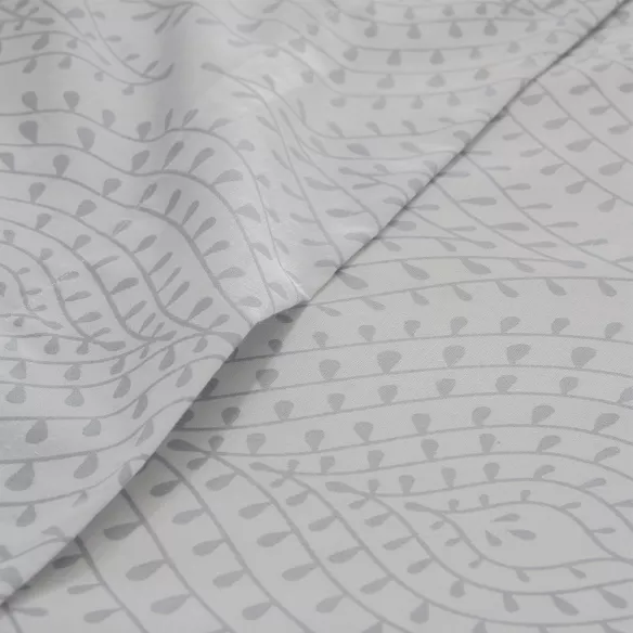 detalle del juego de sábanas gris algodón poliéster con funda nórdica