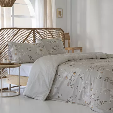 Funda nórdica algodón egipcio multicolor flores