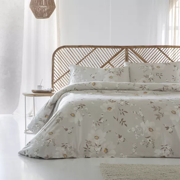 Funda edredón nórdico algodón egipcio multicolor flores