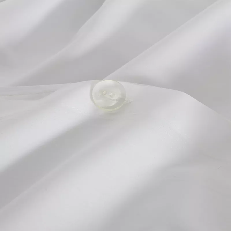 funda nórdica blanca cierre con botones