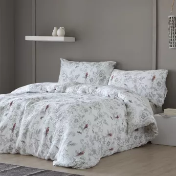 funda nórdica algodón doble gasa blanco