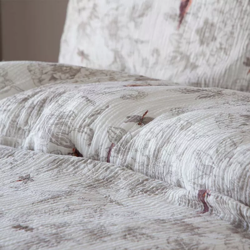 funda nórdica algodón doble gasa muy suave y agradable con pajaritos