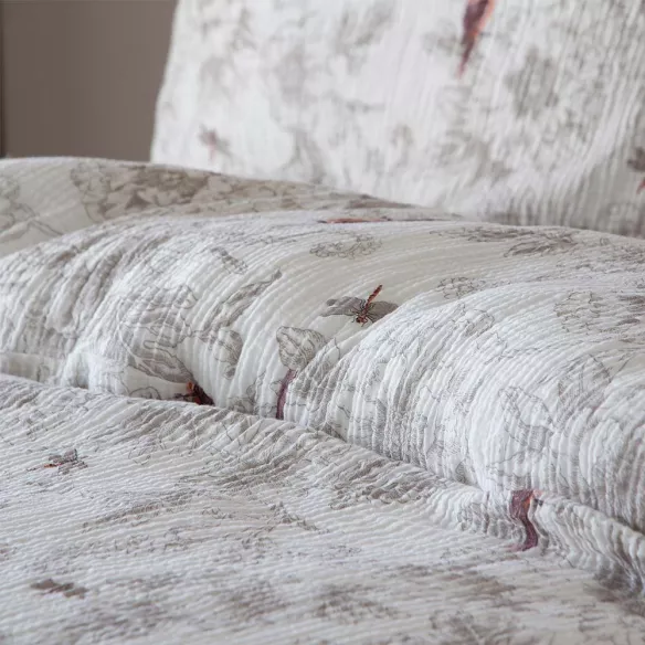 funda nórdica algodón doble gasa muy suave y agradable con pajaritos