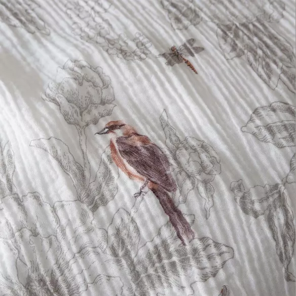 funda nórdica blanca algodón doble gasa prelavada