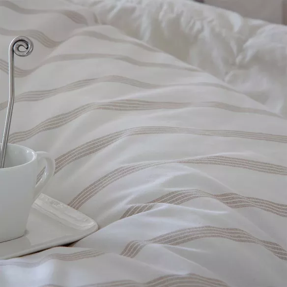 funda nórdica relleno edredón percal algodón 200 hilos beige