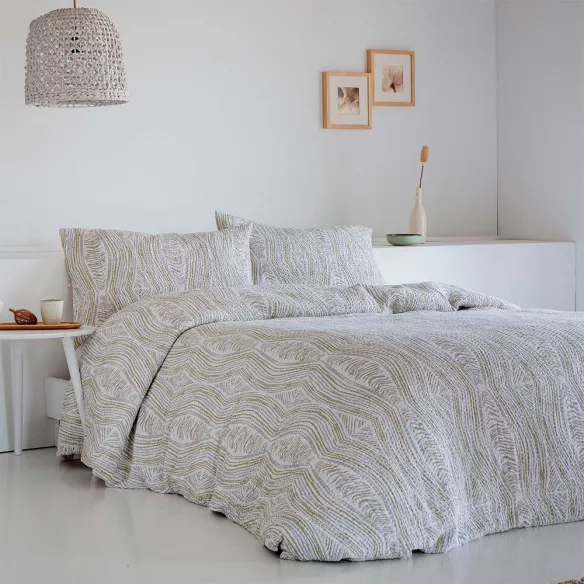 funda edredón nórdico waffle nido de abeja verde funda edredón nórdico waffle nido de abeja verde