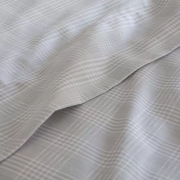 juego de sábanas satén 200 hilos cama 150 gris