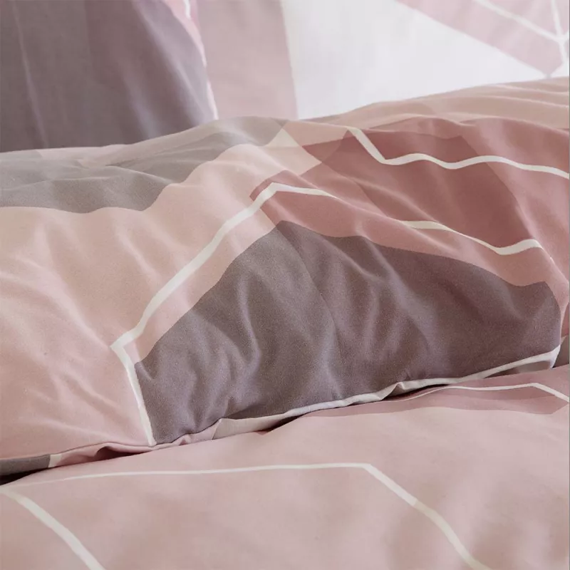 funda relleno nórdico edredón nude rosa poliéster algodón no se arruga