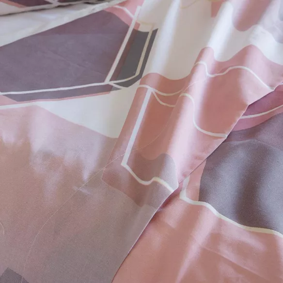 juego de sábanas para todos los tamaños nude rosa salmón poliéster algodón