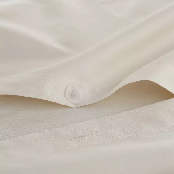 funda edredón nórdico cierre con botones liso beige