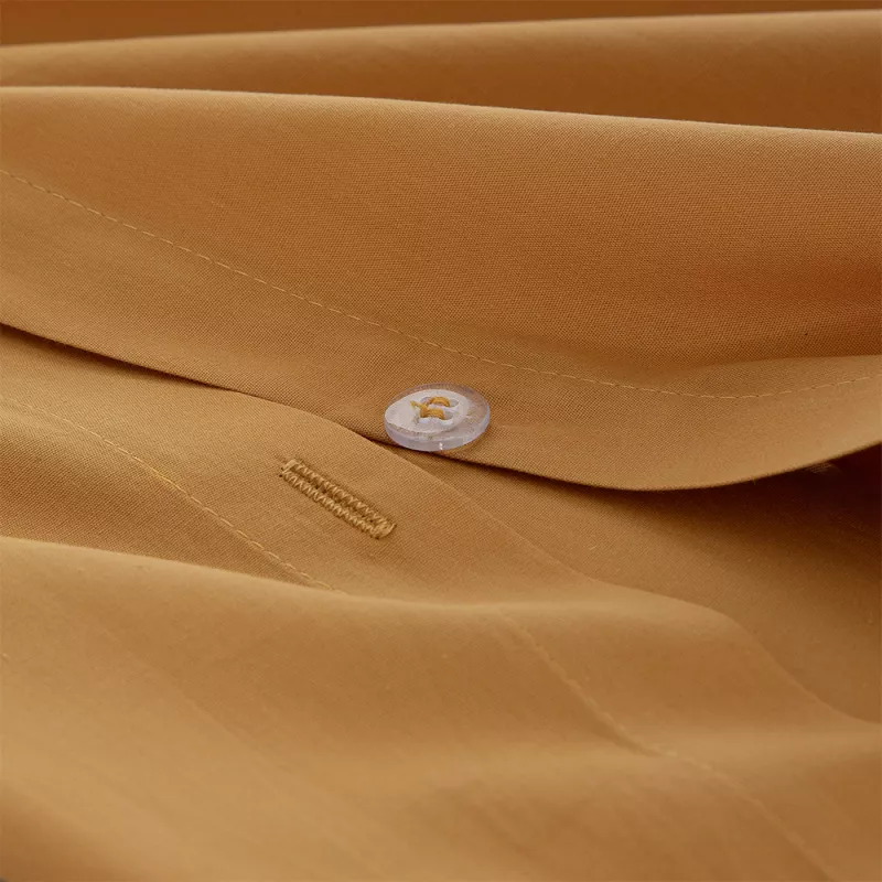 funda edredón nórdico ocre naranja cierre botones