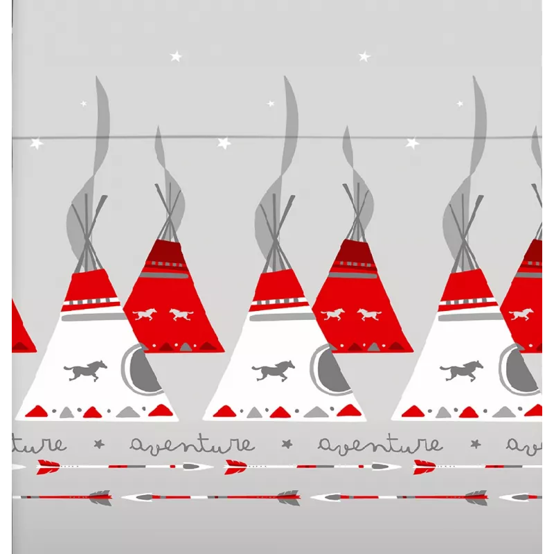 detalle sabana sioux gris