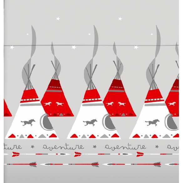 detalle sabana sioux gris