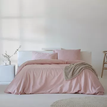 funda edredón nórdico nude liso percal algodón 200 hilos 2
