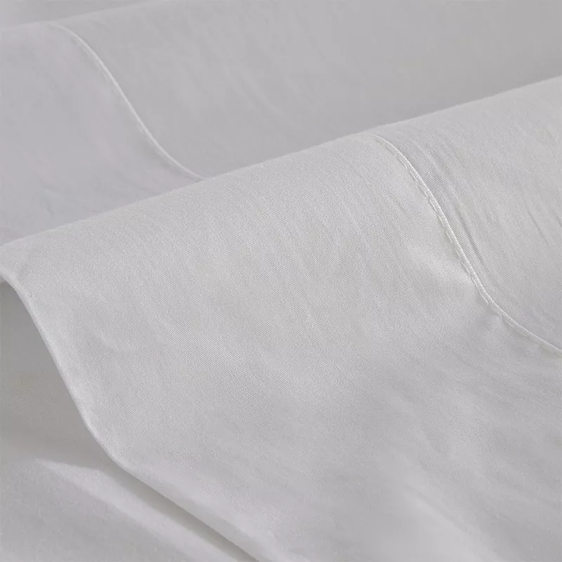 juego de cama sábanas blancas lisas algodón 200 hilos