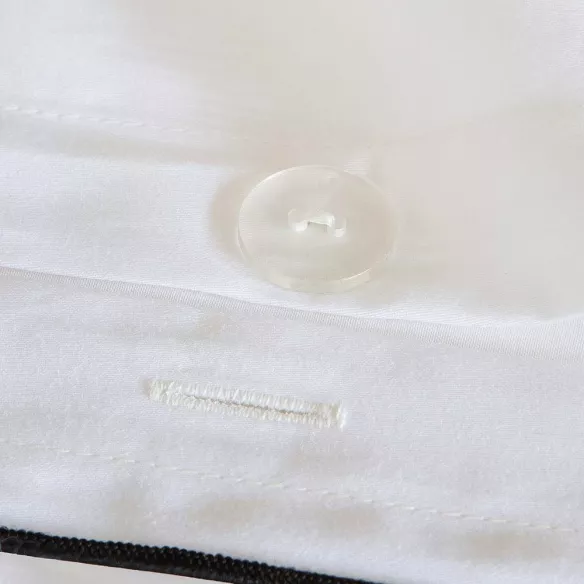 funda edredón nórdico satén 300 hilos blanco