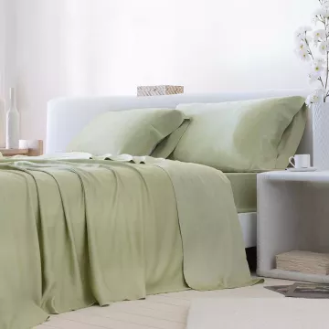 sábana bambú 300 hilos verde