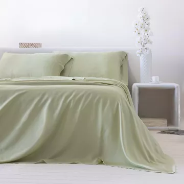 sábana bambú 300 hilos verde 2