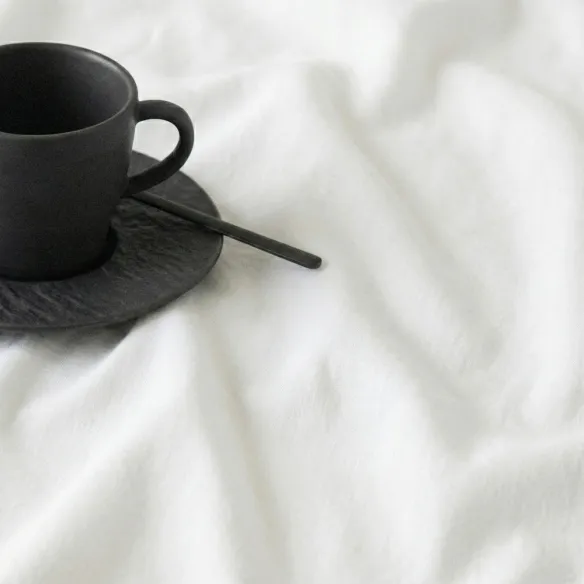 COTTON ARTEAN  - Juego de sábanas modelo HARRIA Blanco. Percal algodón 200 hilos.