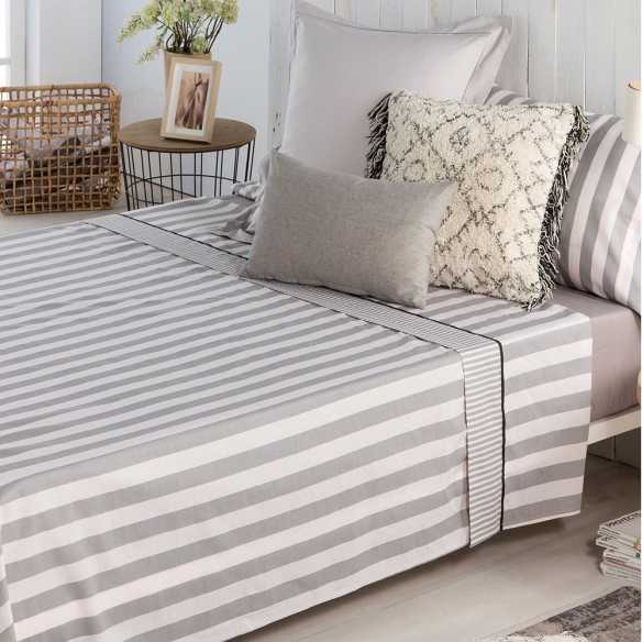 sabana lines algodon gris